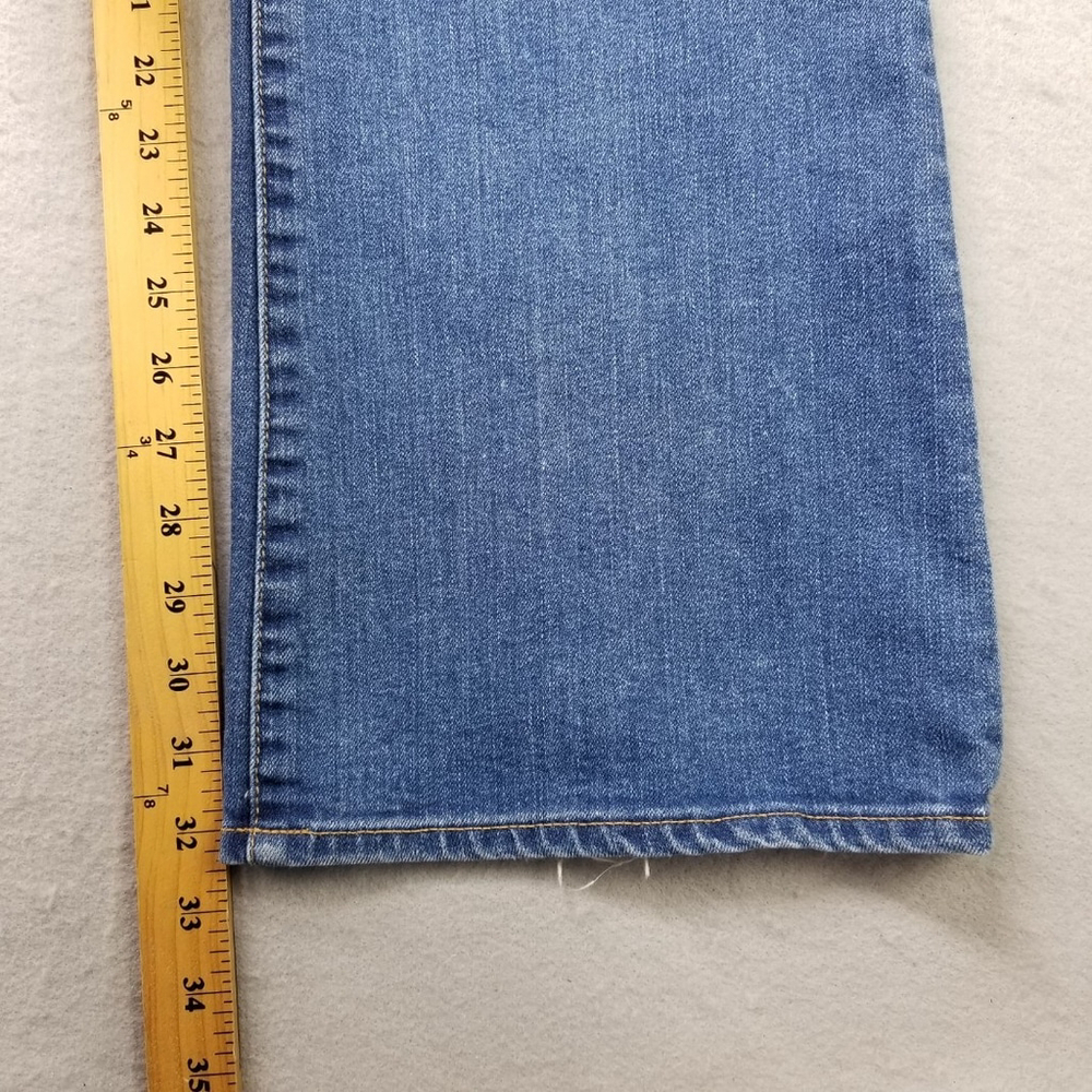 Gap 1969 Women Jeans Size 32 R Perfect Bootcut Blue Denim 36X32 Light Wash - Picture 8 of 16